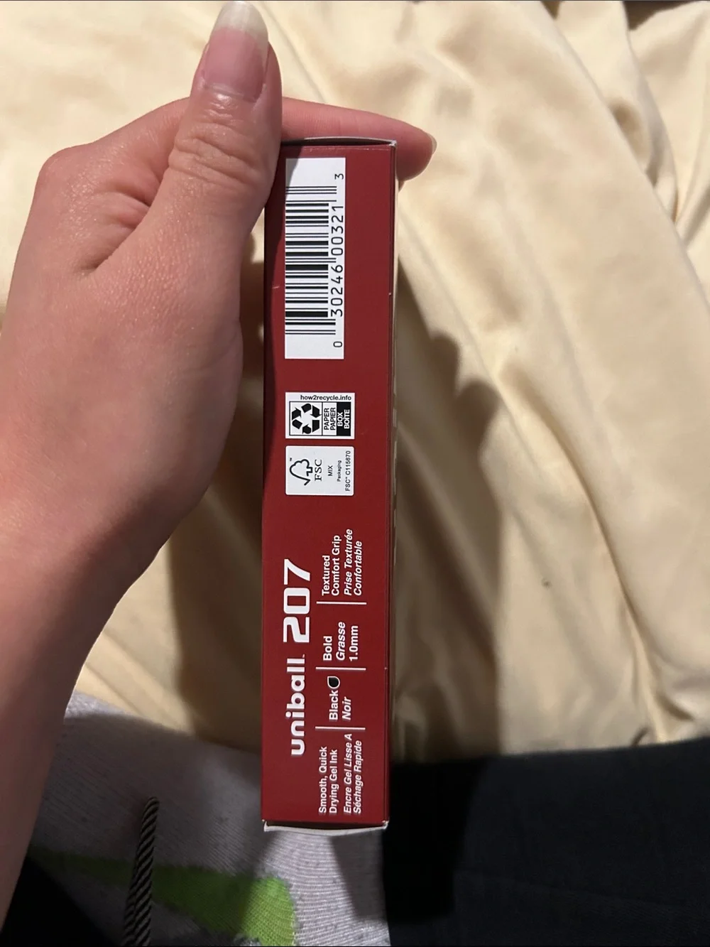 Uni-ball 207 Bold 1.0mm Black Gel Pen - Pack